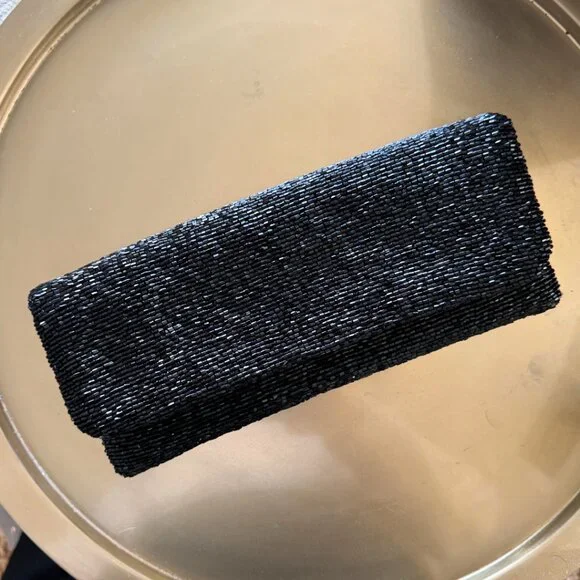 Tuckernuck Black Beaded Clutch - Picture 2 of 5